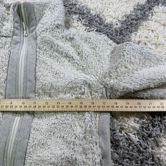 The North Face Jacket Womens small‎ Cream Furry Fleece Full Zip Up Size Small - Picture 3 of 7